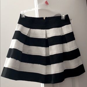 Black and white stripped skirt.